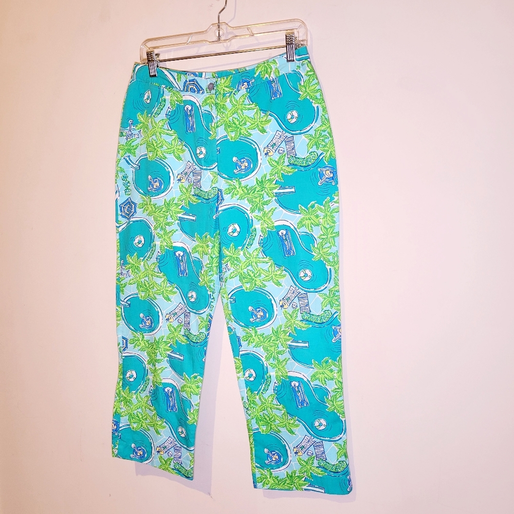 Lilly Pulitzer Vintage Poolside Print in Aqua - Picture 2 of 5